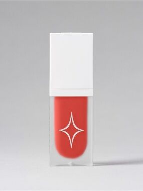 Creamy Liquid Lipstick — Vibrant Coral-Red Shade
